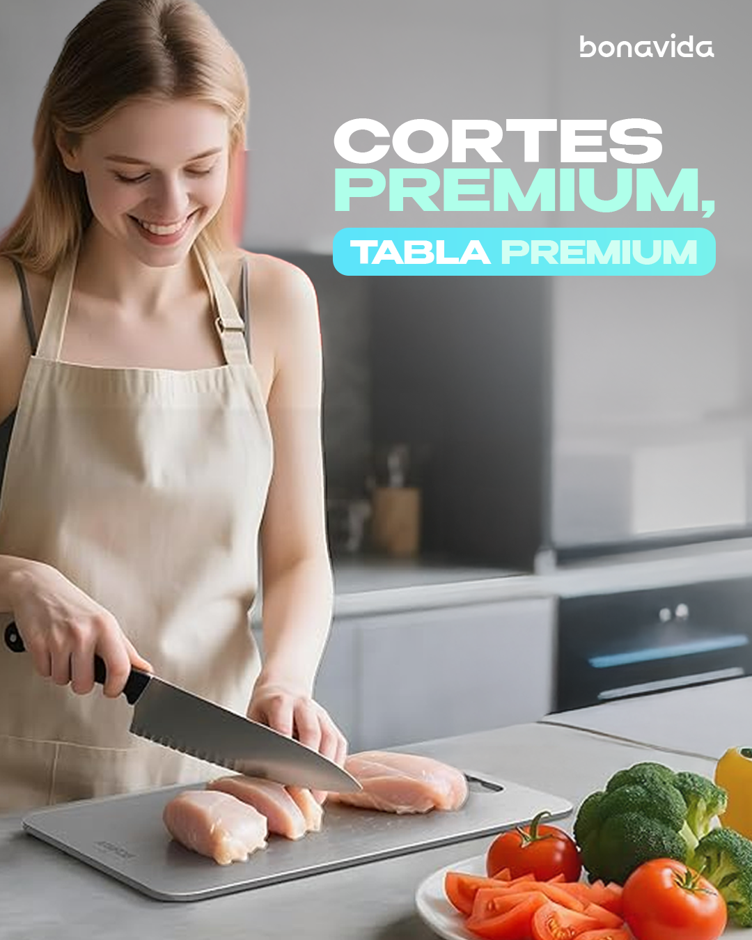 Tabla de cortar a base de Titanio Puro | Bonavida™
