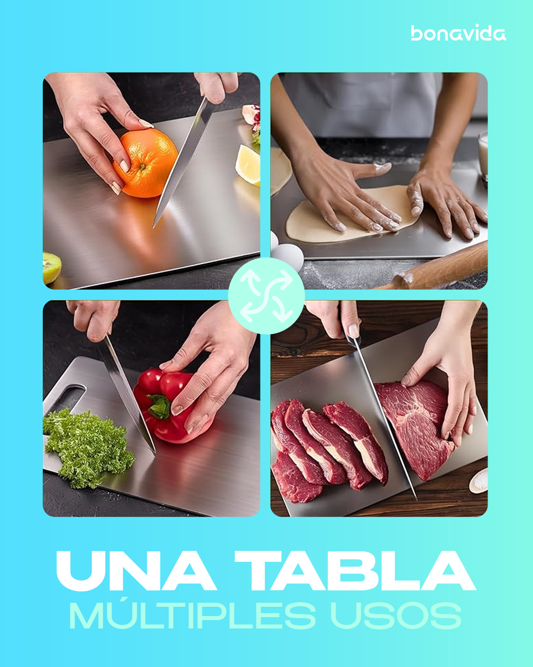 Tabla de cortar a base de Titanio Puro | Bonavida™