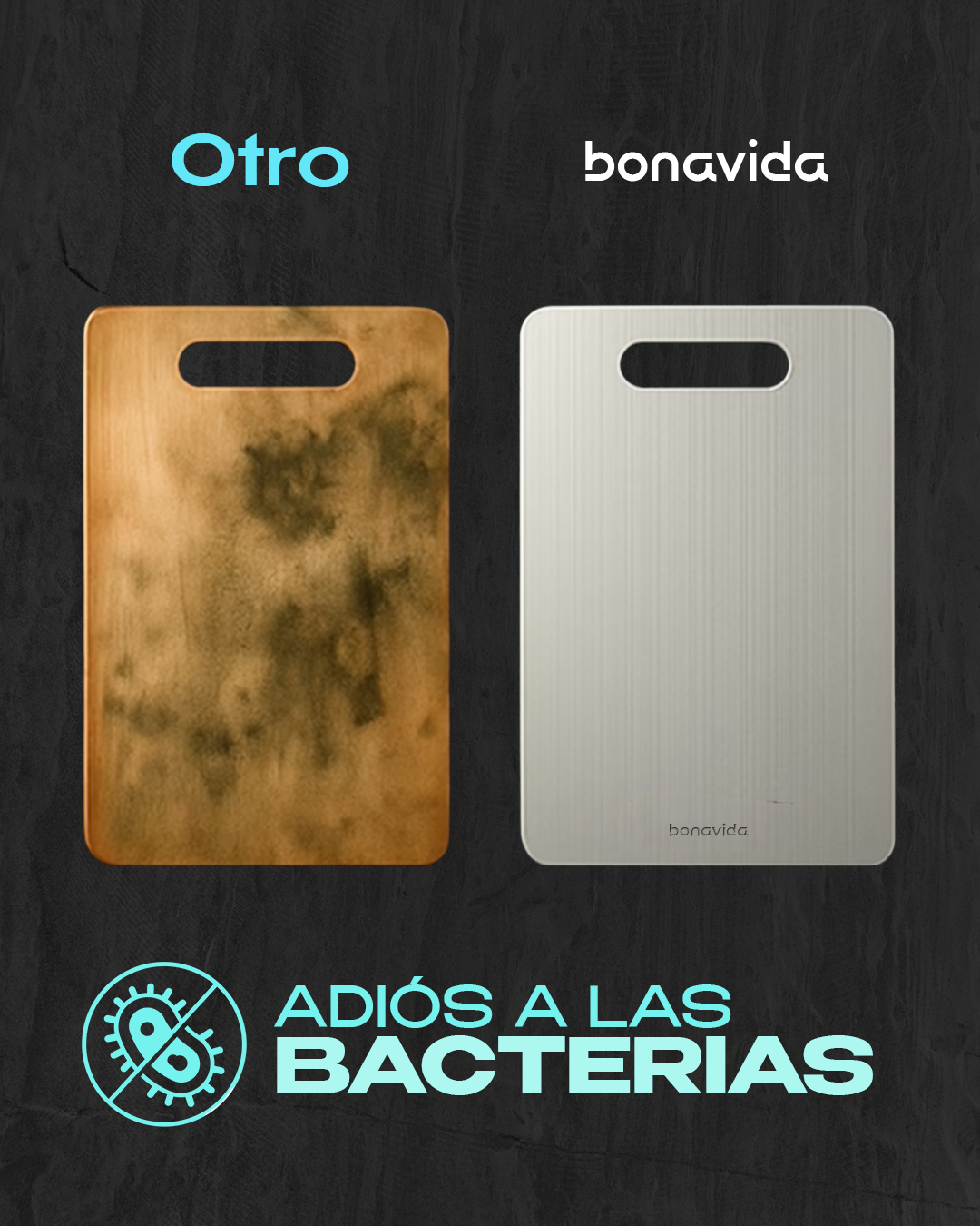 Tabla de cortar a base de Titanio Puro | Bonavida™