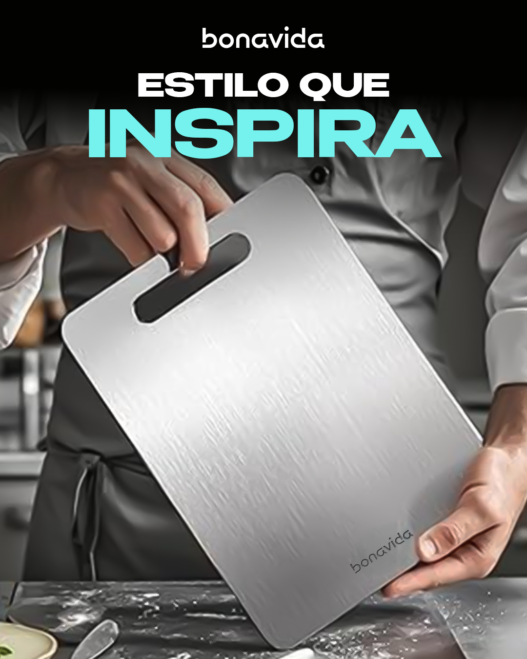 Tabla de cortar a base de Titanio Puro | Bonavida™
