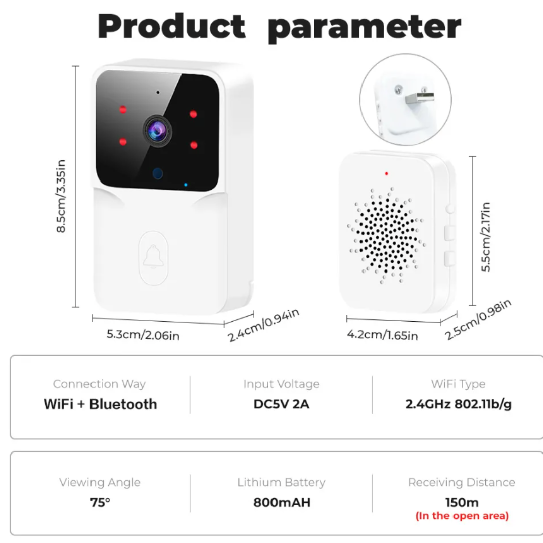 Ringbell ™ | Timbre Inalámbrico Con Cámara