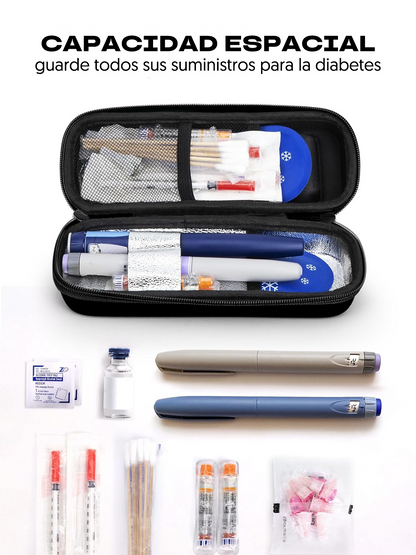Estuche para Insulina con Control de Temperatura | 2 packs de frio gratis