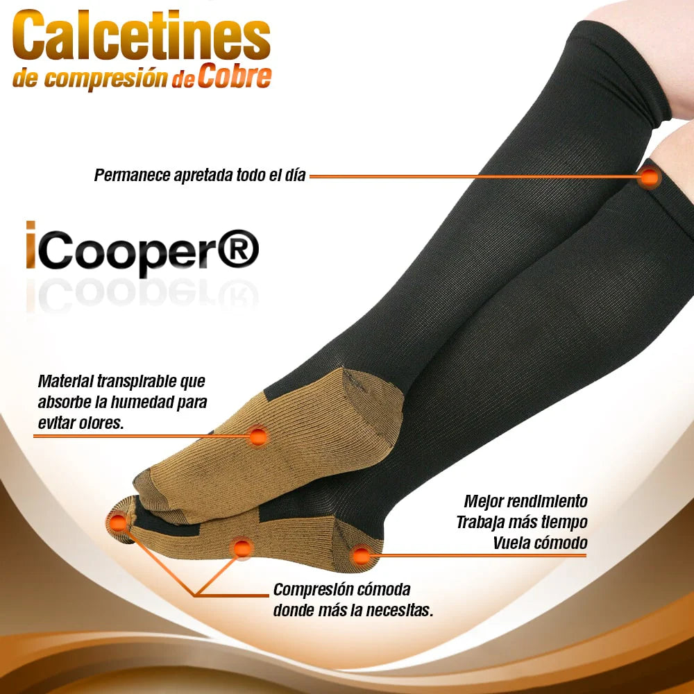 iCooper | Medias Anti-Varices (Compre 1 par, lleve 2)