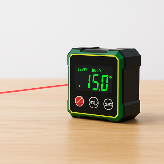 PerfectAngle™ - Medidor Digital de Ángulos y Nivel Láser